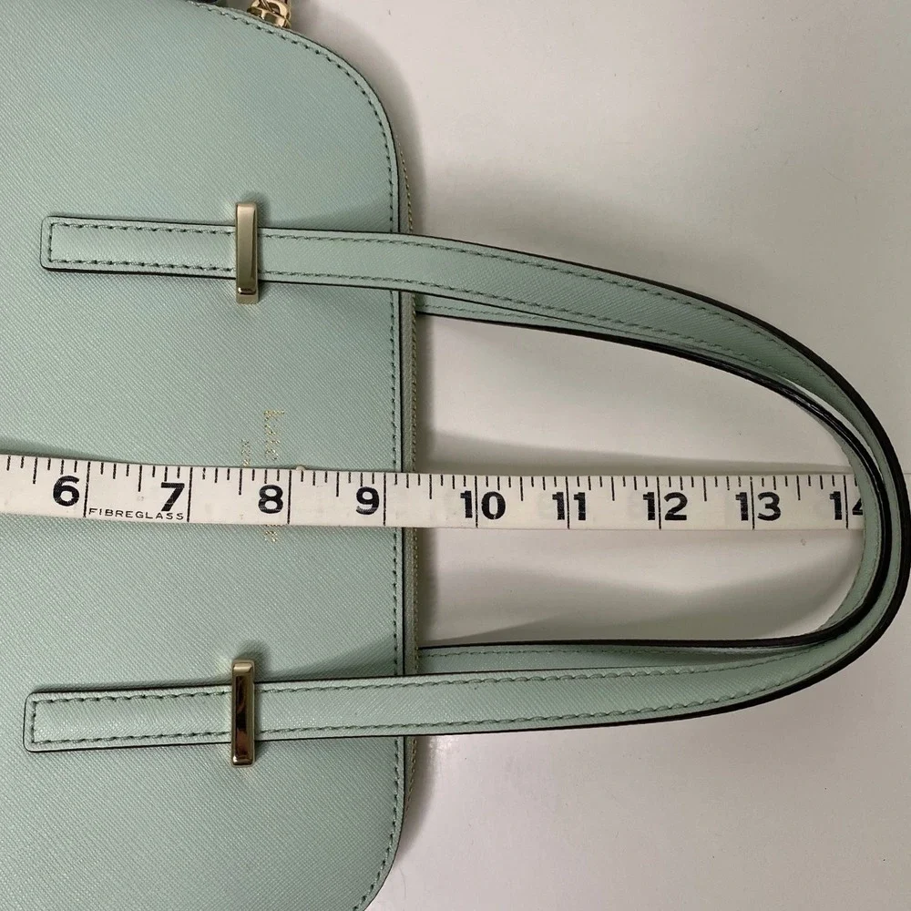 Kate Spade Cedar Street Maise Satchel in Mint Mojito Saffiano Leather Dome Bag - Picture 9 of 11